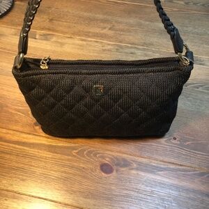 Lina Brown Woven Mini Purse